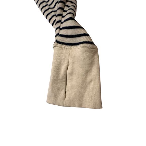 Sweaty Betty After Class Cropped Navy Striped Sweatshirt US 6 Pilates Athleisure - Picture 8 of 10